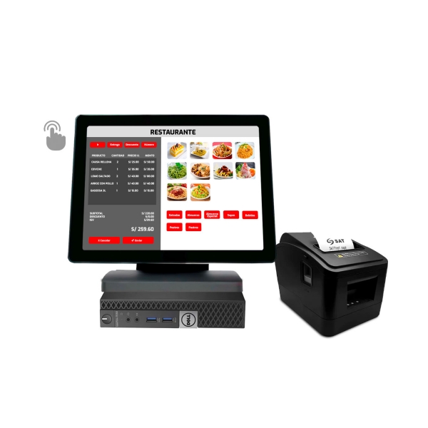 Punto de Venta - Computado DELL OPTIPLEX 7050 Intel Core i5 + Pantalla táctil multipunto + Ticketera Termica