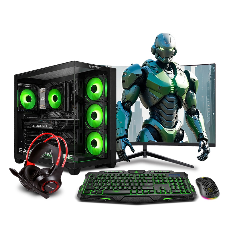 PC Gamer Haku Green Plus Ryzen 7 8700G  - 1