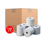 Punto de Venta - Papel Térmico para Impresora Ticketera 80x80mm 5uds.  - 1