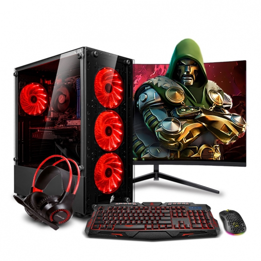 PC Gamer Haku Red Plus Ryzen 5 8600G