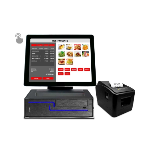 Punto de Venta - Computadora Derby Slim Core i3 + Pantalla táctil multipunto + Ticketera Termica - 1