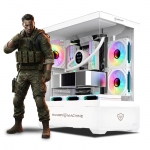 CPU Gamer Falkor White Plus Ryzen 7 8700F  - 1