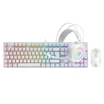 Kit Gaming Teclado Mecánico Mirage - MIC GTX 2003 3W White  - 1