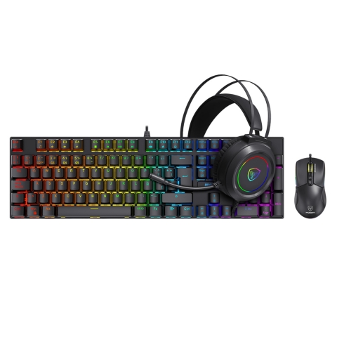 Kit Gaming Teclado Mecánico Mirage - MIC GTX 2003 3K Black