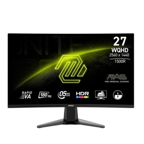 Monitor 27” RAPID VA MSI MAG  27CQ6F 2K WQHD 180Hz