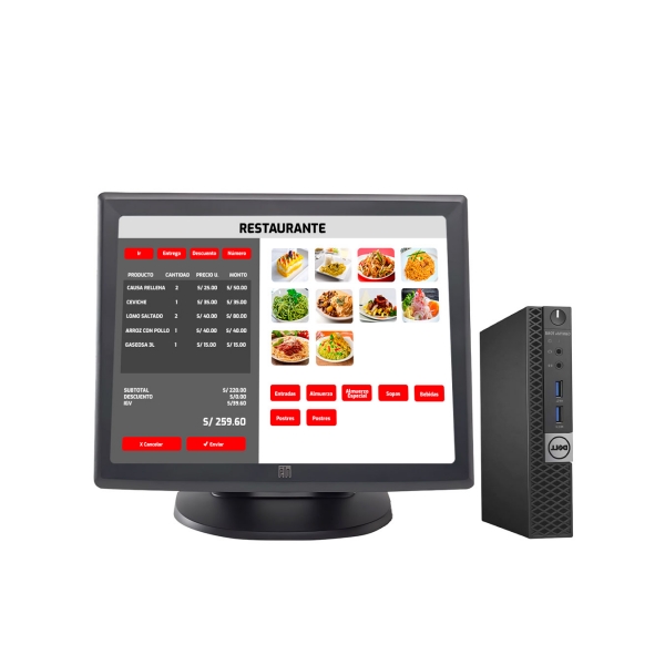 Punto de Venta - Computadora Dell Optiplex 7040 Core i5 + Pantalla táctil