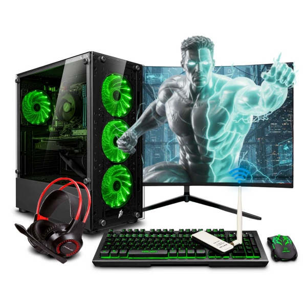 PC Gamer Haku Green AMD Ryzen 5 5500