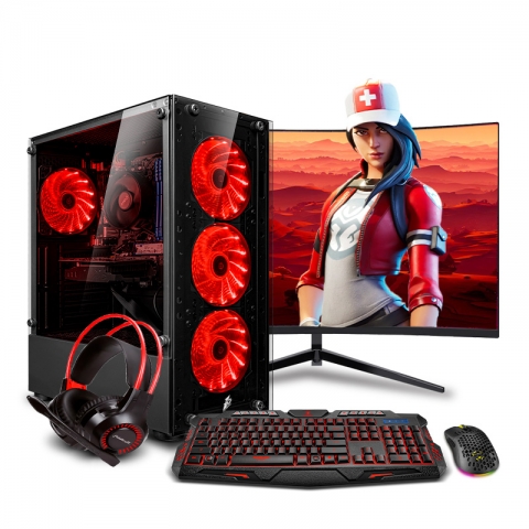 PC Gamer DRACO Red Ryzen 5 5500