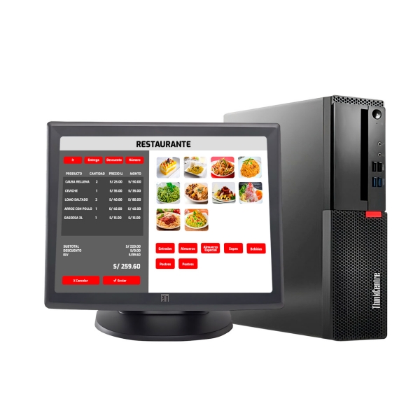 Punto de Venta - Computadora Lenovo M710S Intel Core i5 + Pantalla táctil