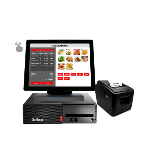 Punto de Venta - Computado Lenovo M710S Intel Core i5 + Pantalla táctil multipunto + Ticketera Termica